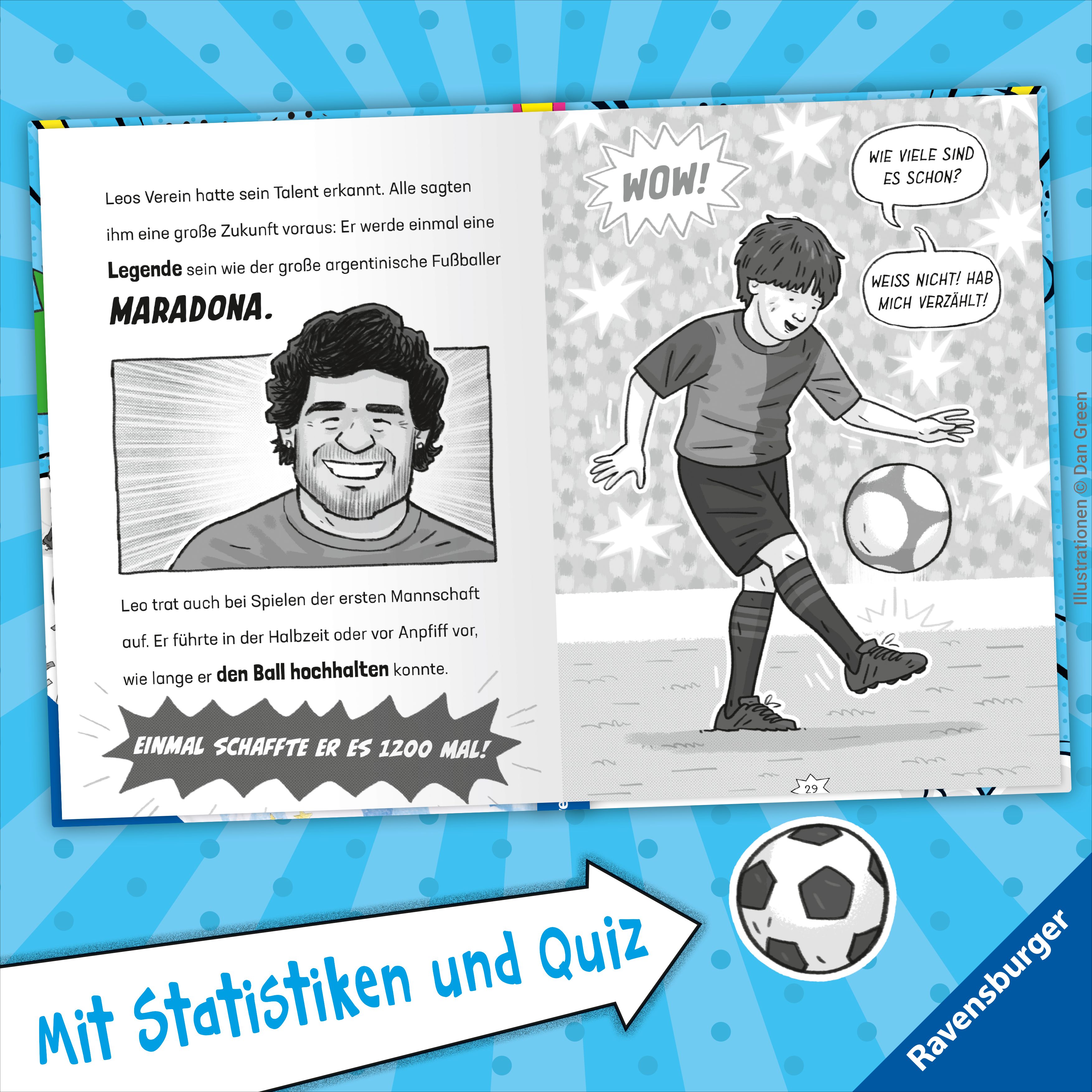 Fußball-Stars - Alles über Messi. Vom Fußball-Talent zum Megastar (Mängelexemplar)