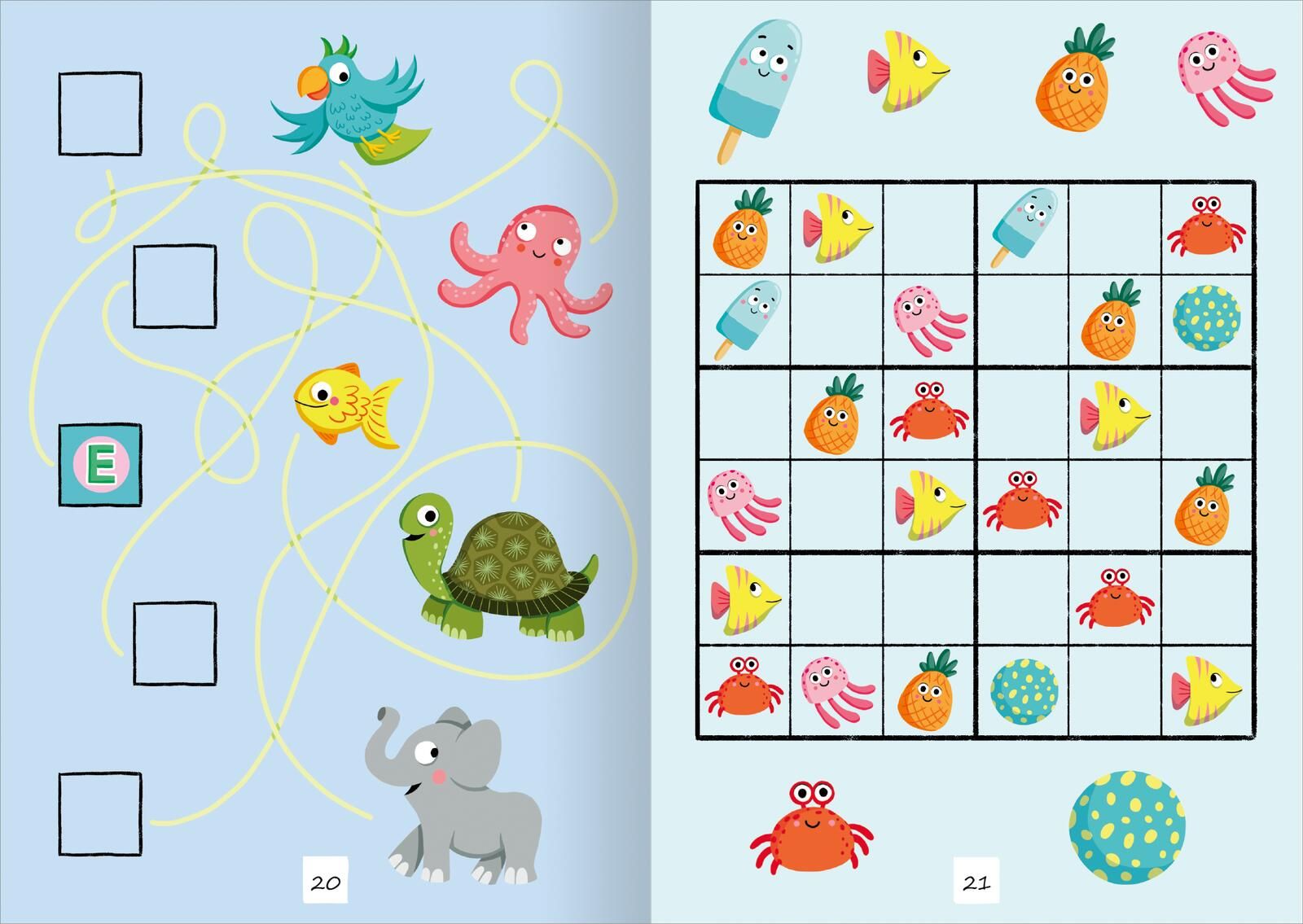 Tierische Sticker-Rätsel