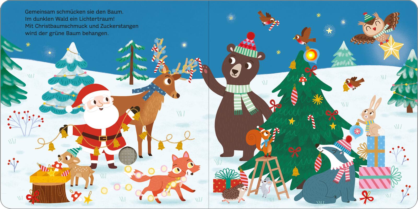 Mein blinkendes Soundbuch – Weihnachten im Wald (Mängelexemplar)