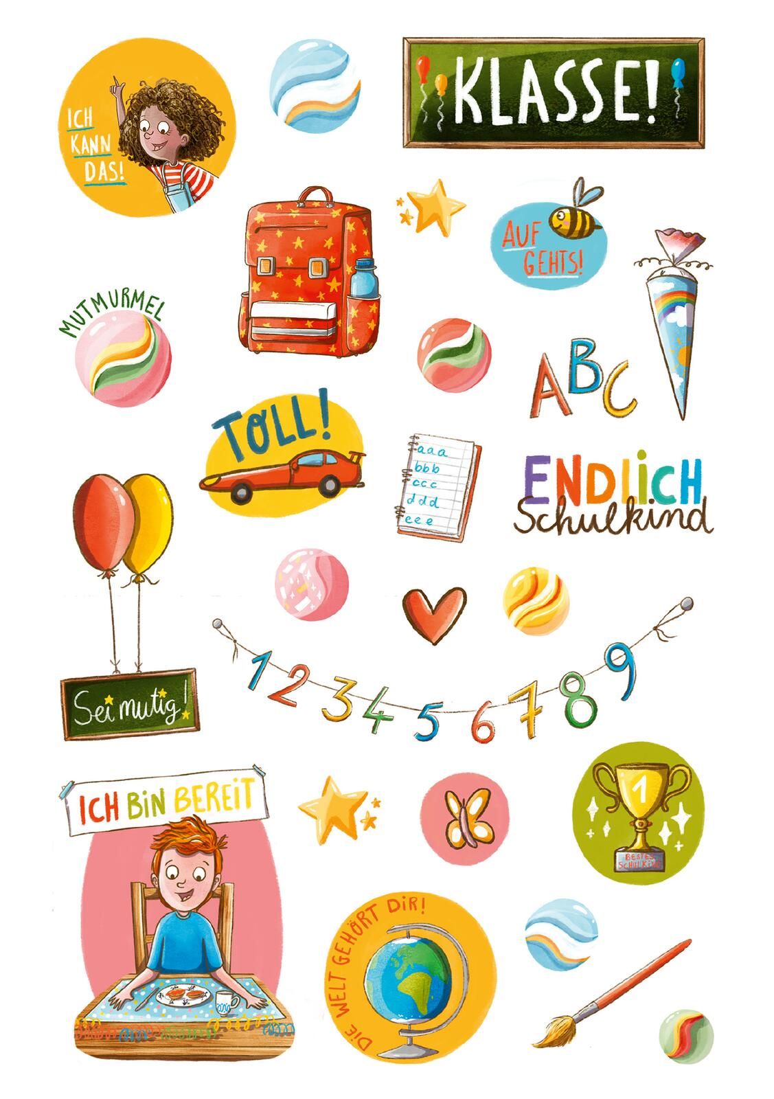 Mutmach-Sticker