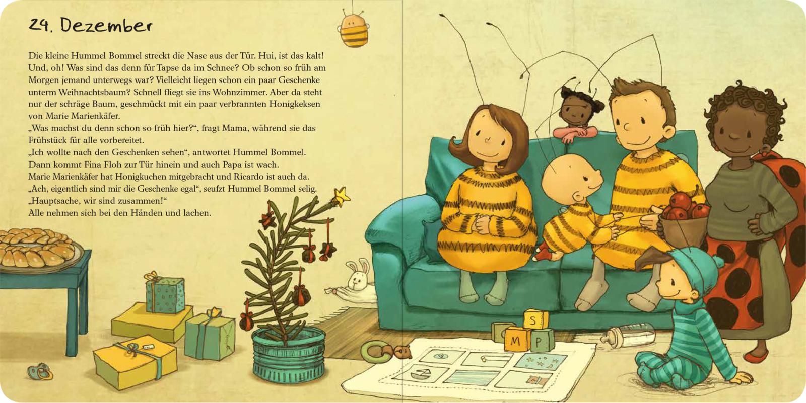 Die Baby Hummel Bommel - Advent, Advent-24 Adventsverse- und Geschichten (Mängelexemplar)