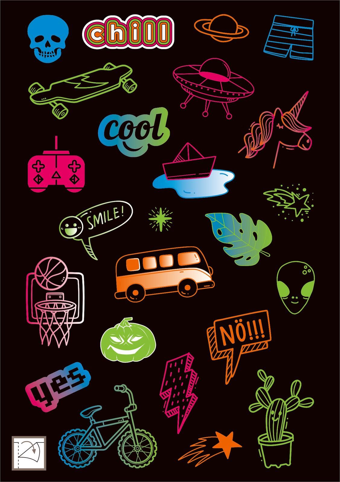 Neon-Sticker