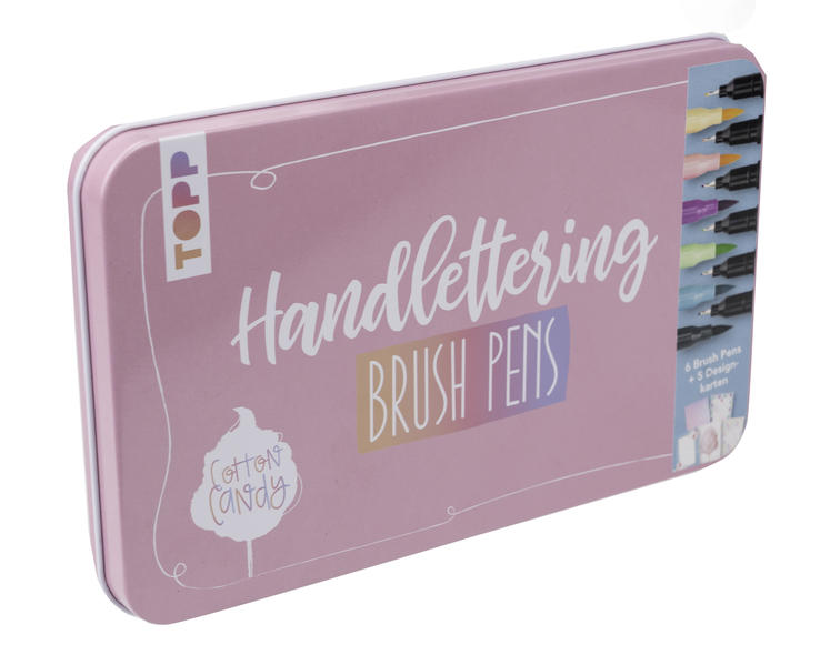 Handlettering Designdose Brush Pens Sag's mit Blumen | Gioco