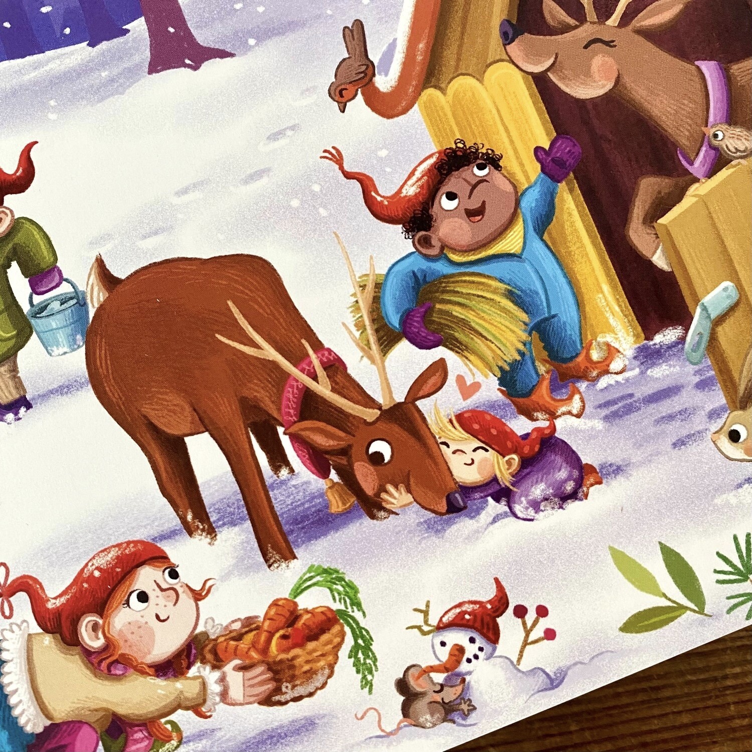 Sieben kleine Weihnachtswichtel (Mängelexemplar)
