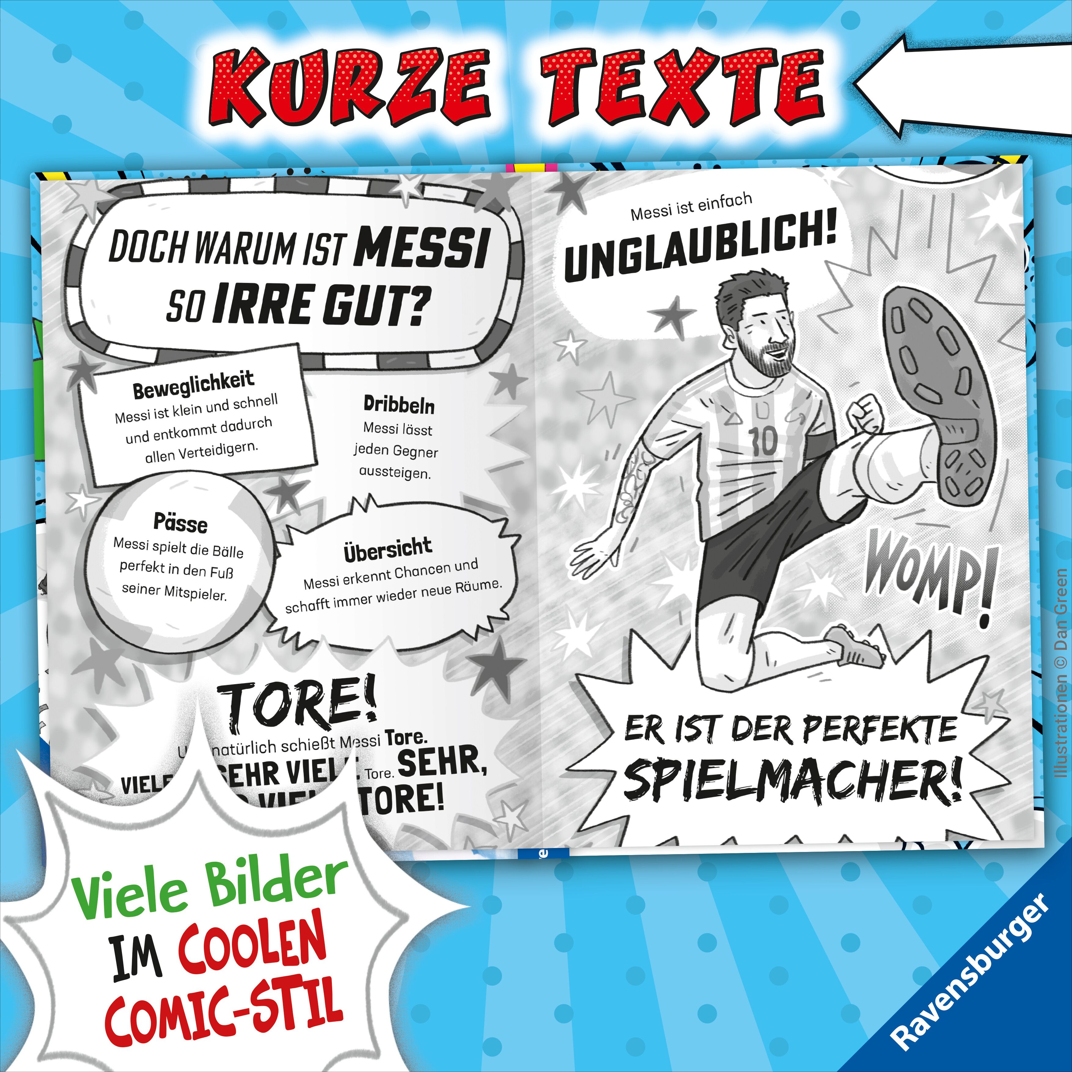 Fußball-Stars - Alles über Messi. Vom Fußball-Talent zum Megastar (Mängelexemplar)