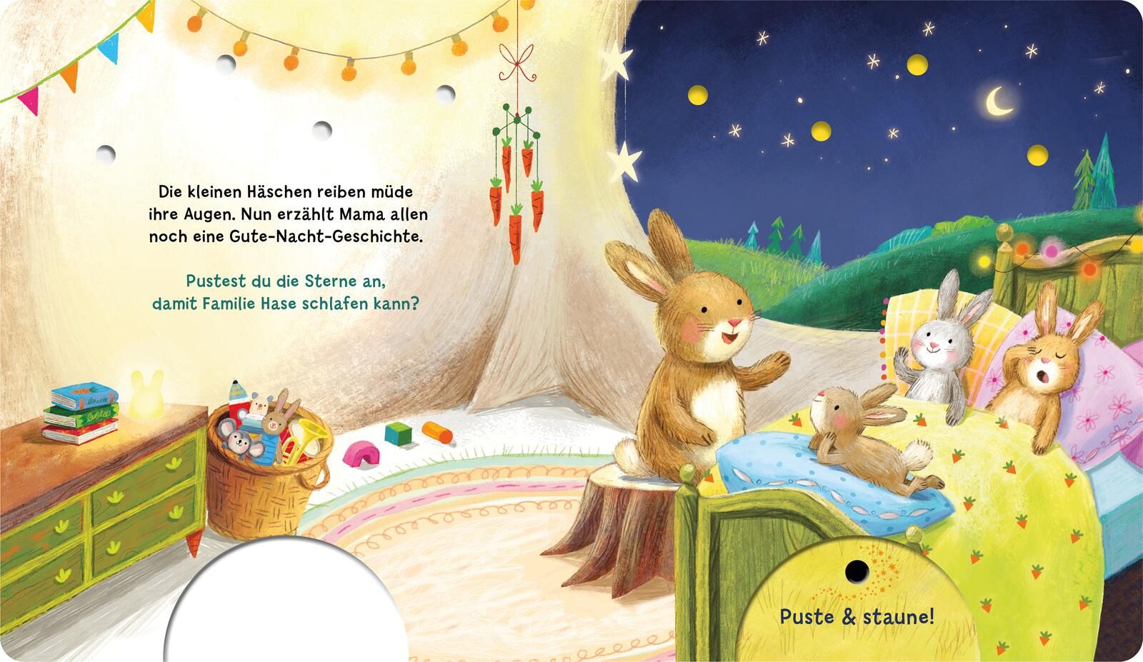 Mein Puste-Licht-Buch: Schlaf schön, kleiner Schatz! (Mängelexemplar)