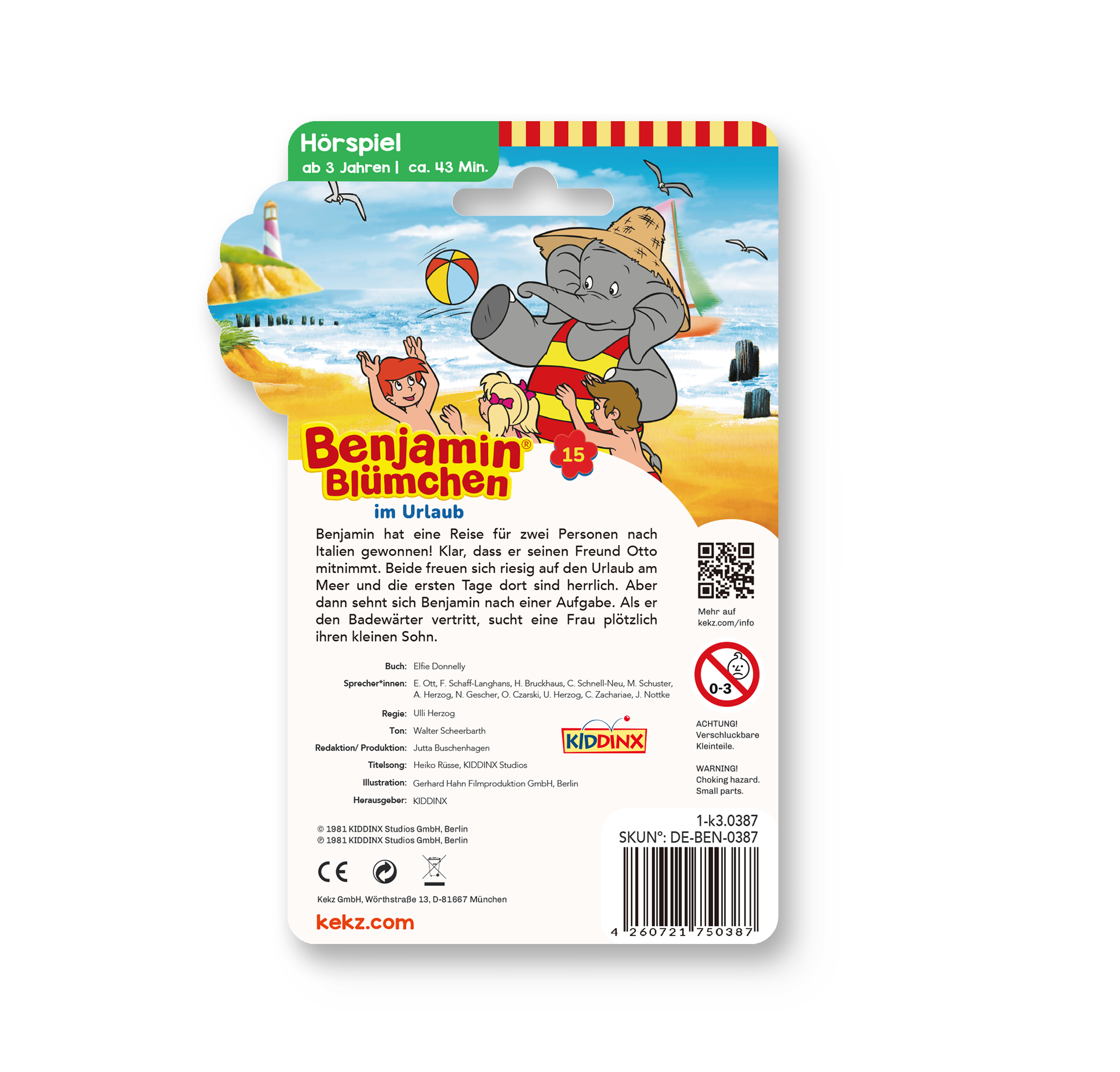 Benjamin Blümchen - Kekz 3: Benjamin im Urlaub (Kekz Hörspiel)