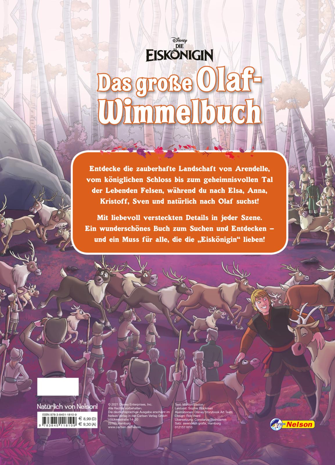 Disney: Das große Olaf-Wimmelbuch - Fröhlicher Suchspaß mit Olaf, Elsa, Anna und ihren Freunden