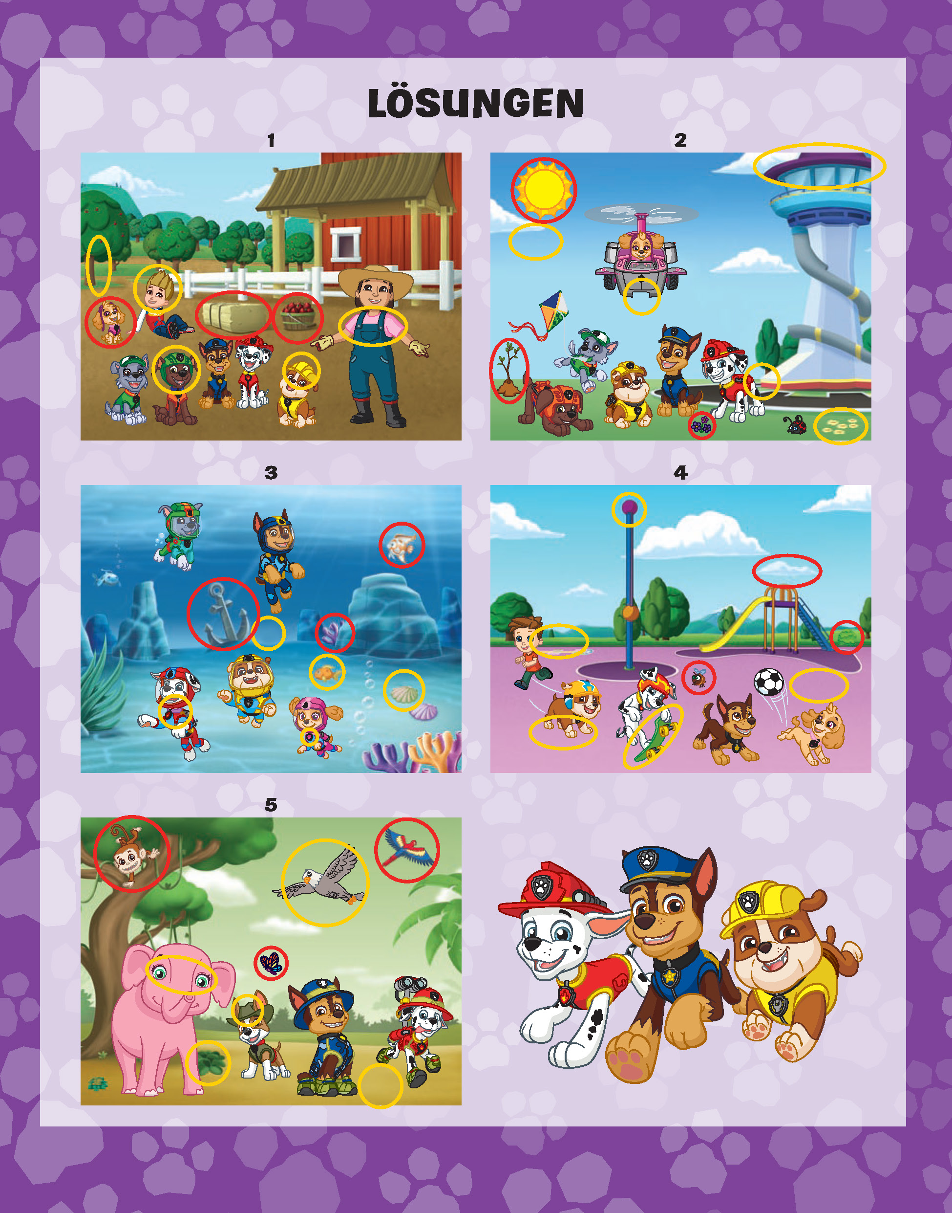 PAW Patrol Wasserzauber I Finde den Fehler. Einfach mit Wasser malen