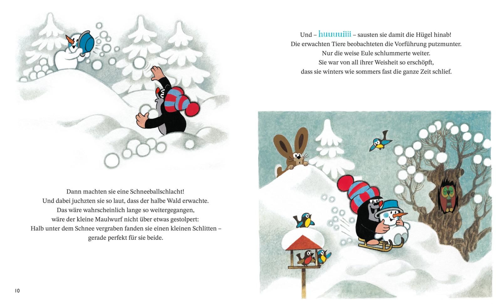 Der kleine Maulwurf und der Schneemann (Mängelexemplar)