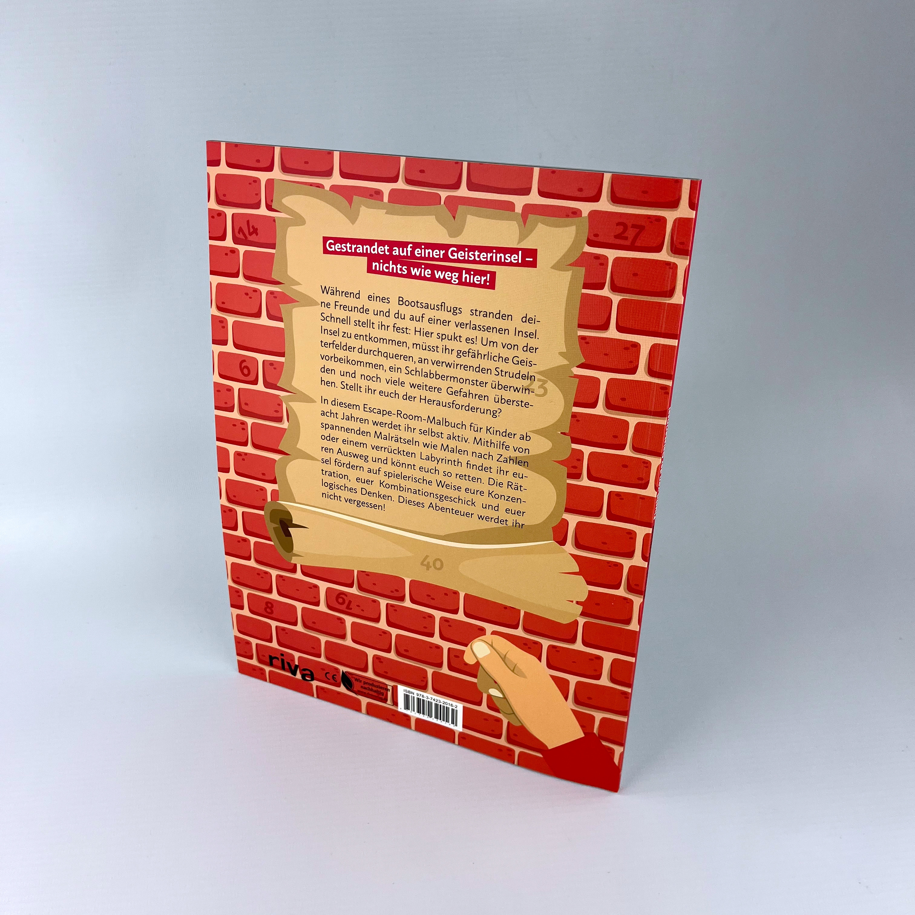 Dein Escape-Room-Malbuch – Flucht von der Geisterinsel (Mängelexemplar)
