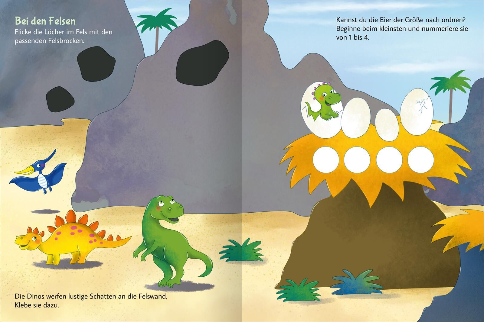 Stickern & Rätseln – Dinosaurier