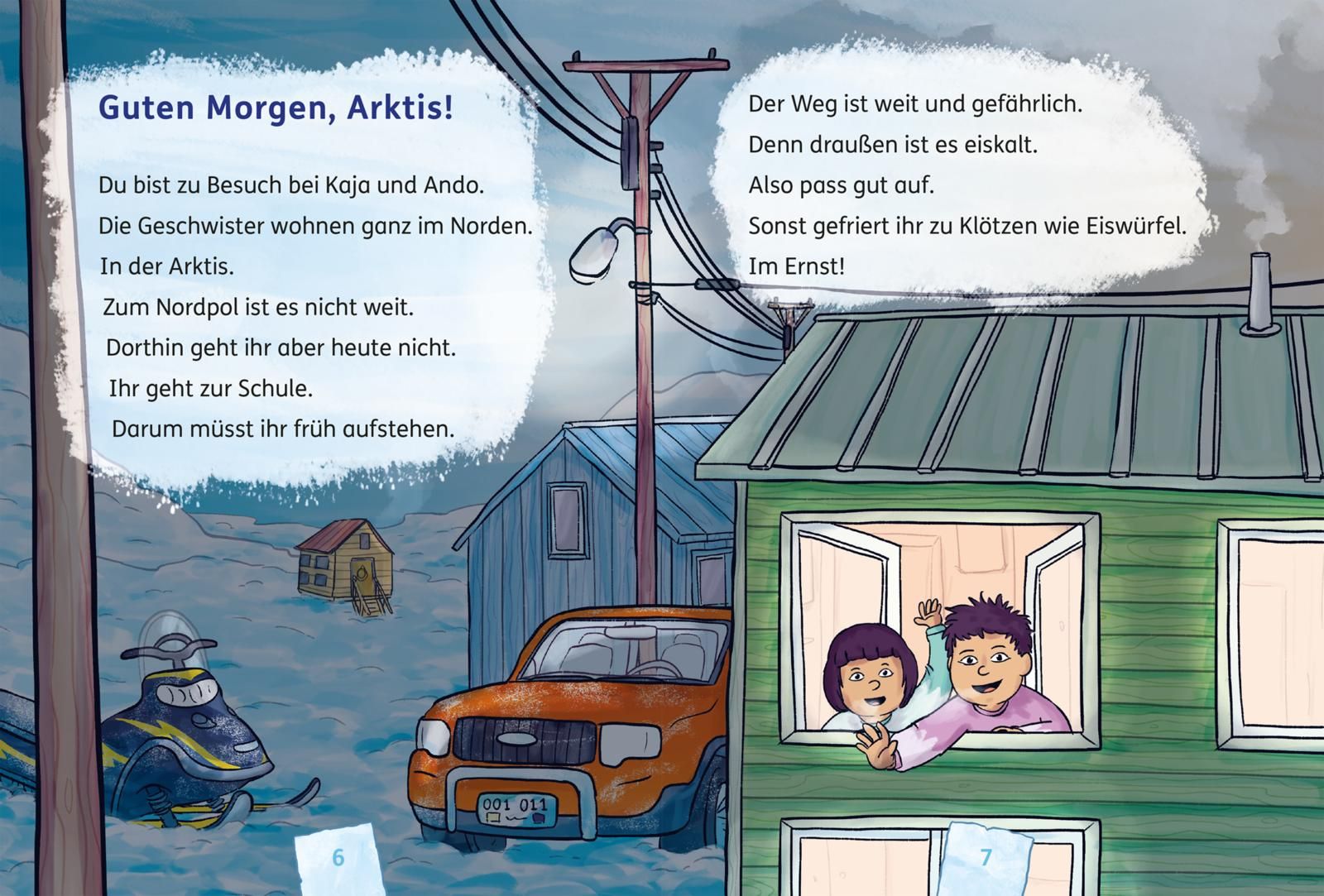 Achtung!: Eisiger Schulweg (Mängelexemplar)