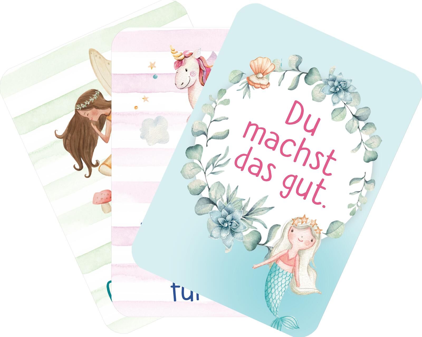 Mutmachkarten – Einhorn (Aquarelloptik) (Mängelexemplar)