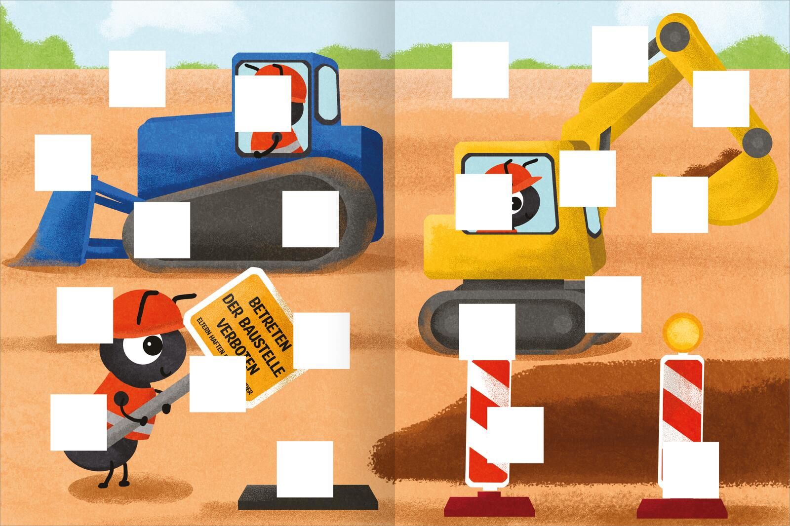 Meine Puzzle-Sticker – Baustelle (Mängelexemplar)