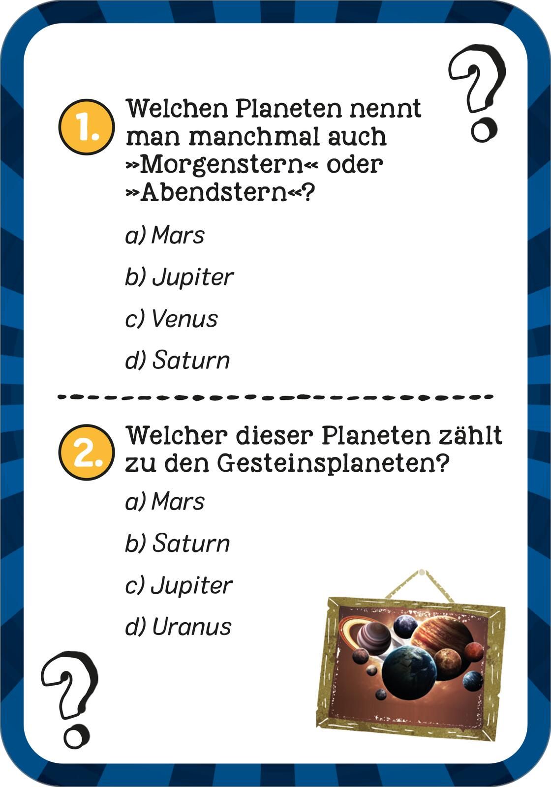 Das galaktische Weltall-Quiz (Mängelexemplar)