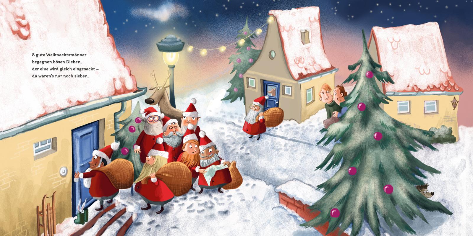 10 kleine Weihnachtsmänner