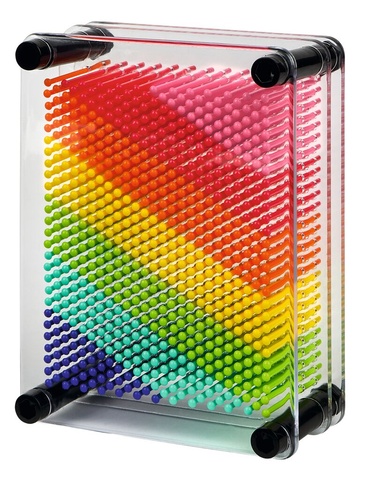 X_3D-Nagelbilder Regenbogen Pin Art