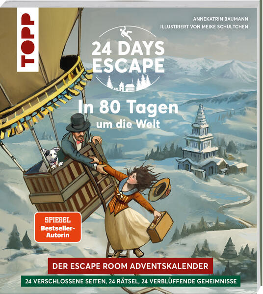 24 DAYS ESCAPE – Der Escape Room Adventskalender: In 80 Tagen um die Welt (Mängelexemplar)