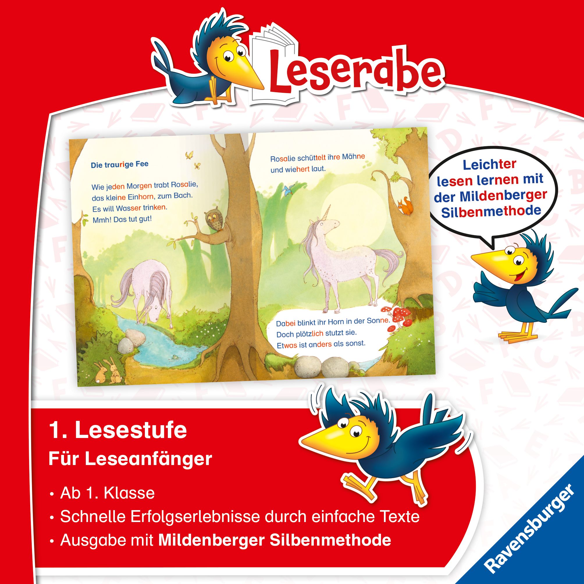 Leserabe mit Mildenberger Silbenmethode - Fee Federleicht und das Einhorn (Mängelexemplar)