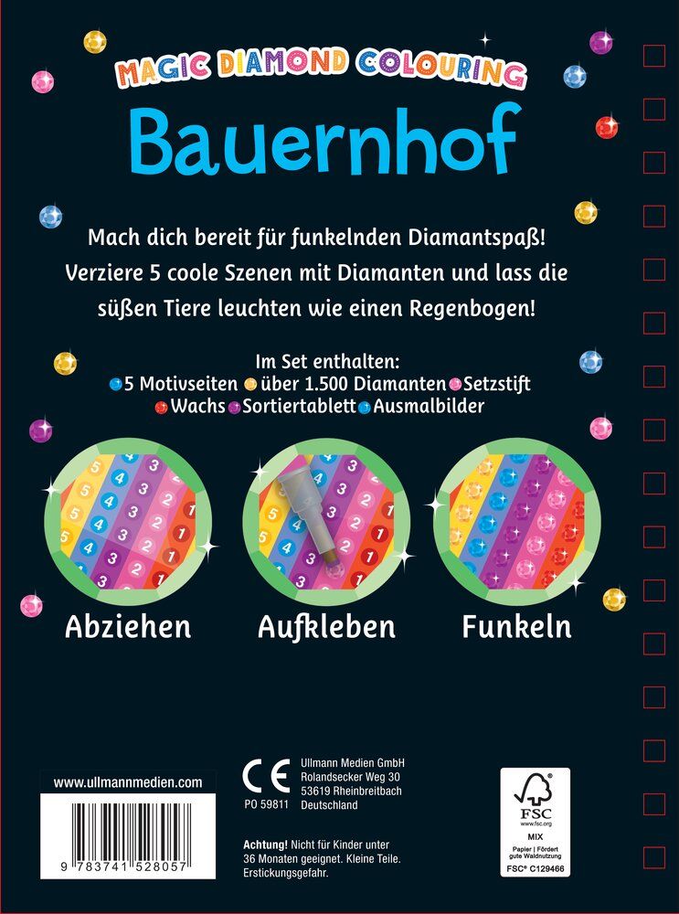 Aktion: Sparpaket - Magic Diamond Colouring – Bauernhof | Katzen & Hunde
