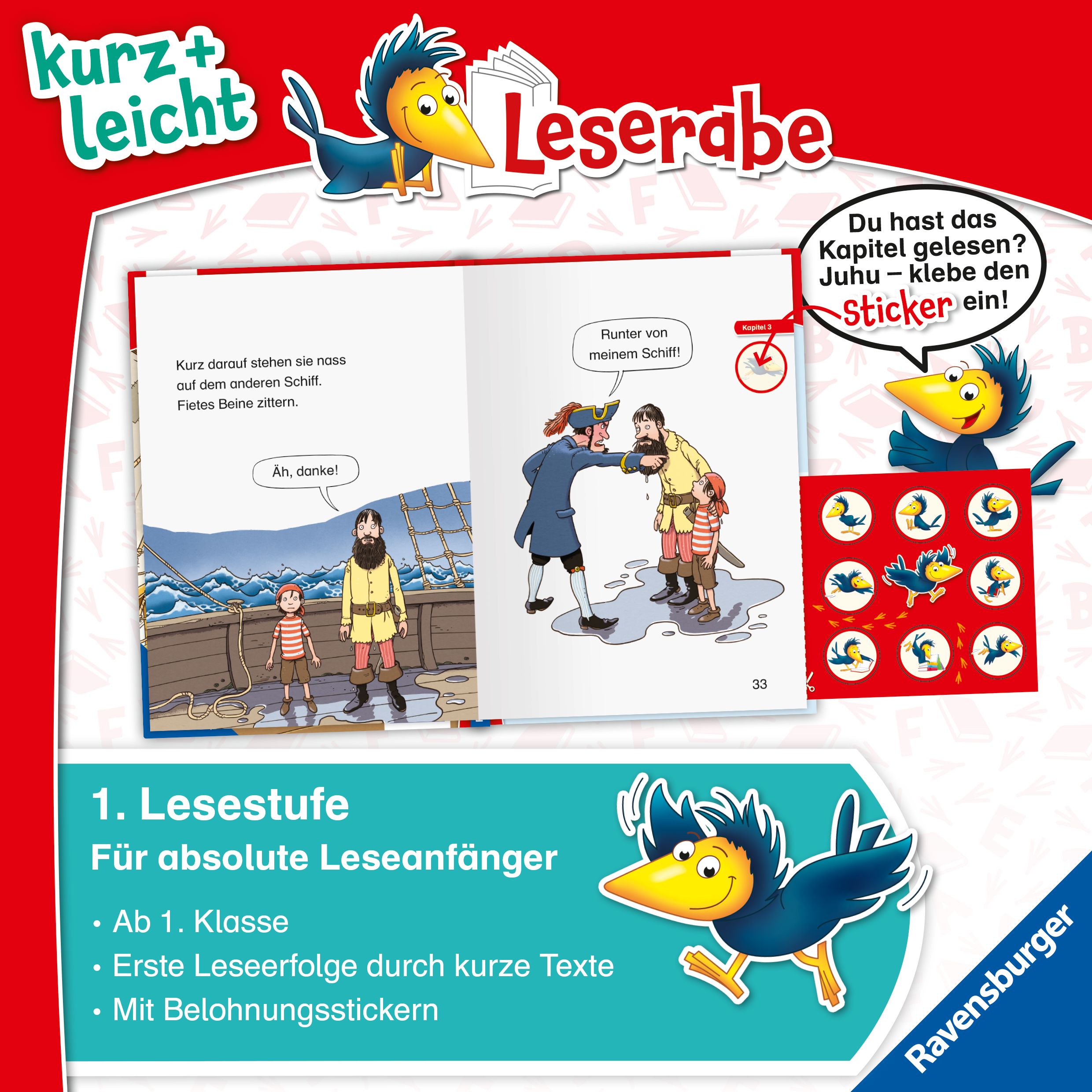 Leserabe 1. Lesestufe Kurz und leicht - Klar zum Entern, Piraten? (Mängelexemplar)