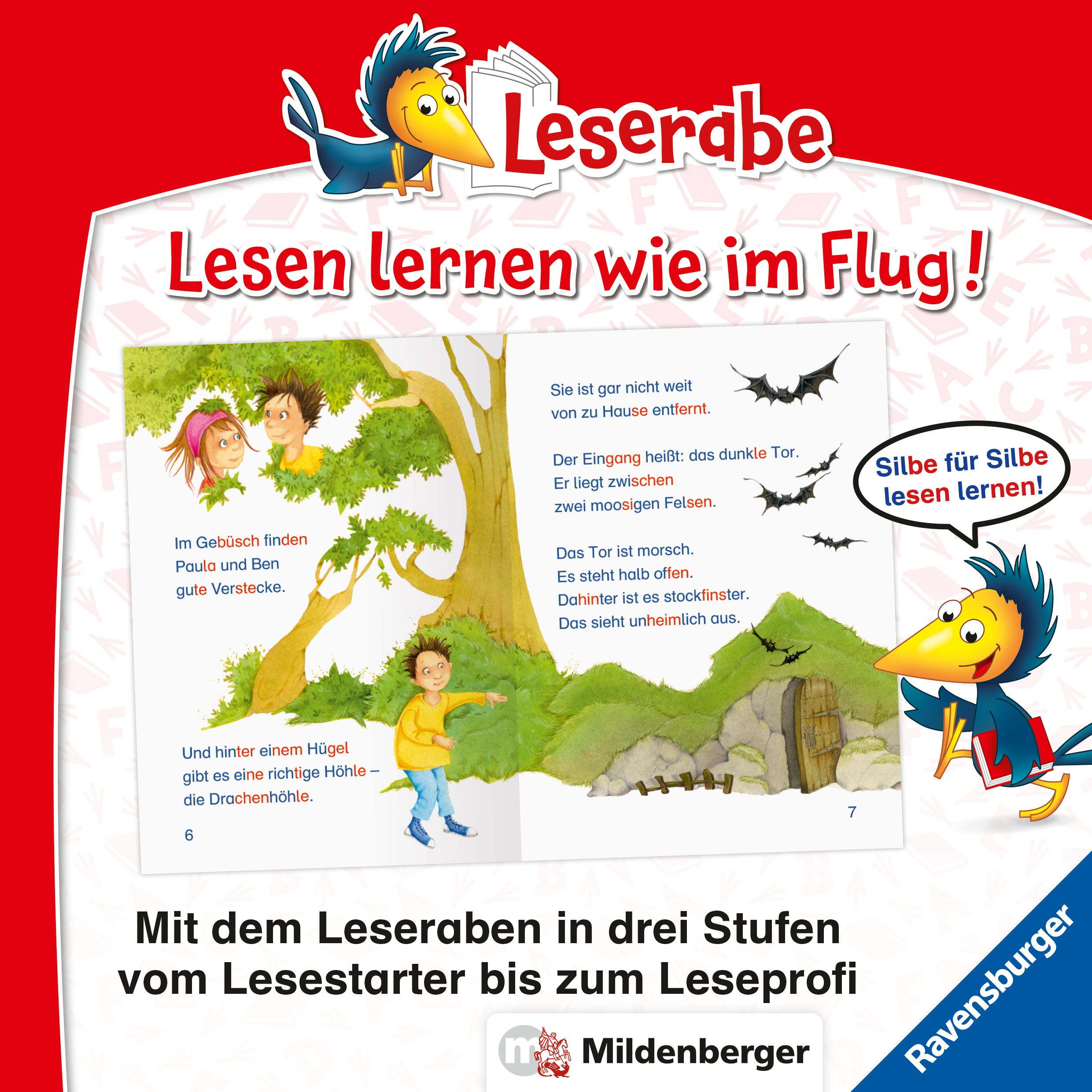 Leserabe mit Mildenberger Silbenmethode - Das Rätsel der Drachenhöhle (Mängelexemplar)