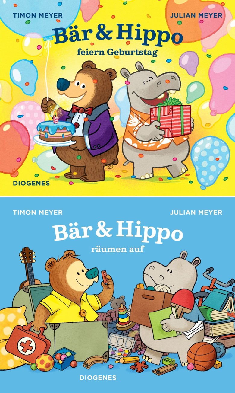 Sparpaket - Bär & Hippo feiern Geburtstag | räumen auf (Mängelexemplare)
