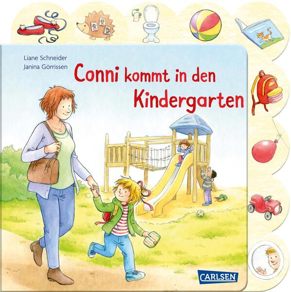 Conni-Pappbilderbuch: Conni kommt in den Kindergarten (Mängelexemplar)