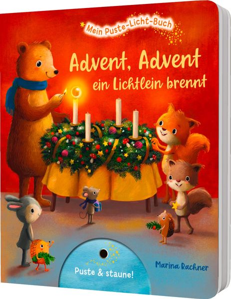 Mein Puste-Licht-Buch: Advent, Advent, ein Lichtlein brennt (Mängelexemplar)