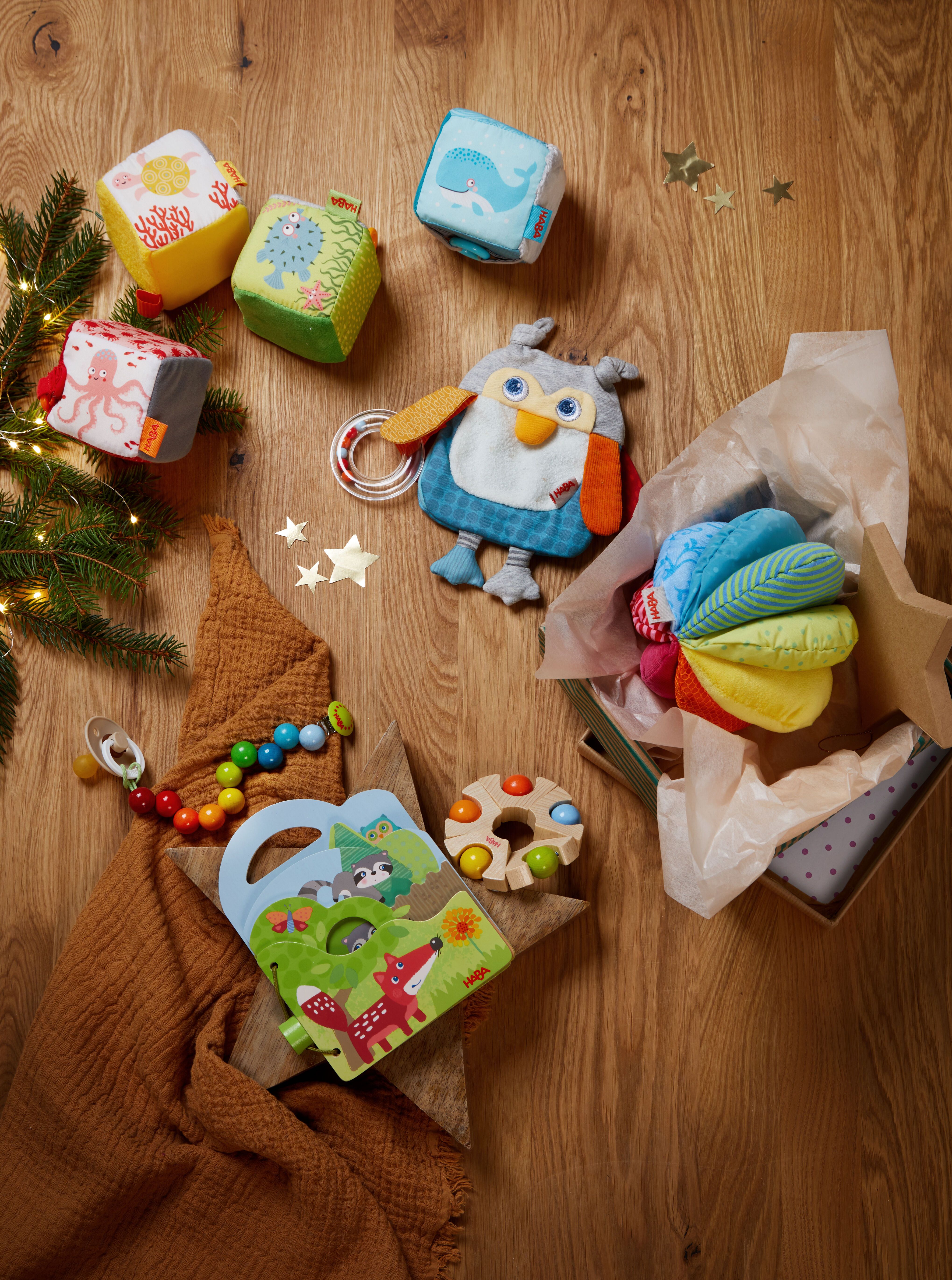 Holz-Babybuch Waldtiere