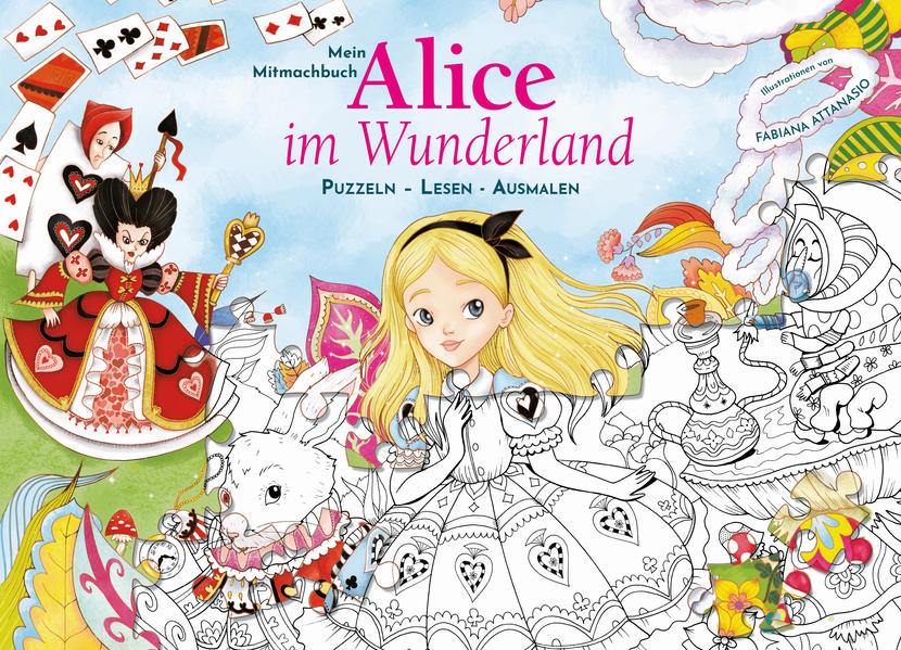 946c9391fdc14b7b31306f01bb4c5a8f1689239218 Mein Mitmachbuch: Alice im Wunderland - Puzzeln - Lesen - Ausmalen