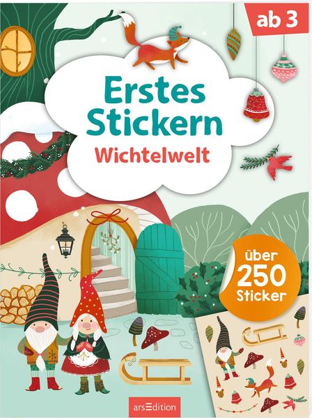 Erstes Stickern – Wichtelwelt - Über 250 Sticker (Mängelexemplar)