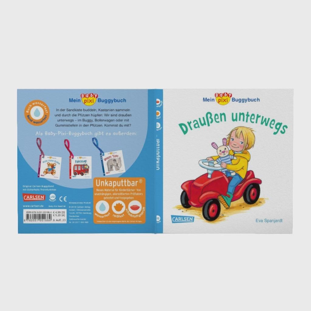 Baby Pixi (unkaputtbar) 66: Mein Baby-Pixi-Buggybuch: Draußen unterwegs (Mängelexemplar)