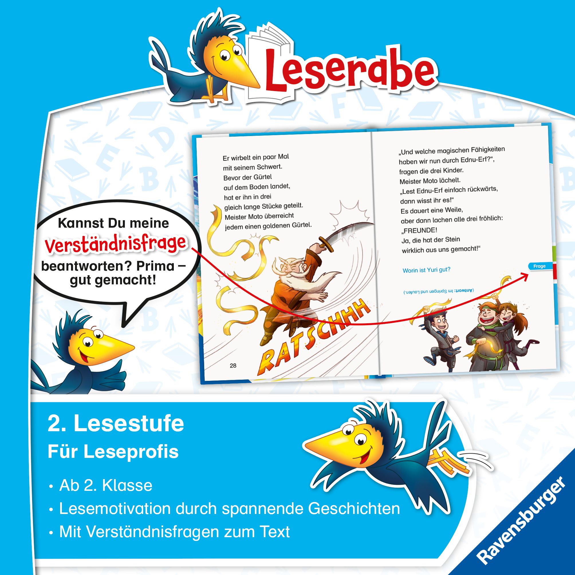 Leserabe 2. Lesestufe - Ninjageschichten (Mängelexemplar)