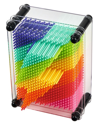 X_3D-Nagelbilder Regenbogen Pin Art