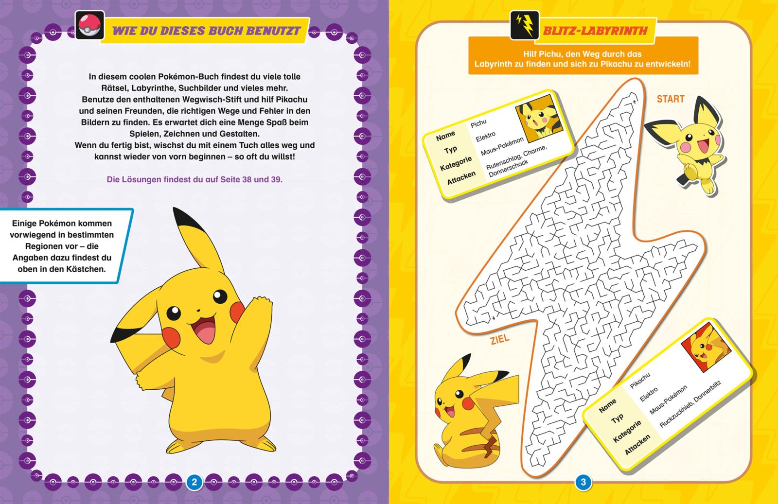 Pokémon Activity-Buch: Wisch & Weg - Spielspaß (Mängelexemplar)