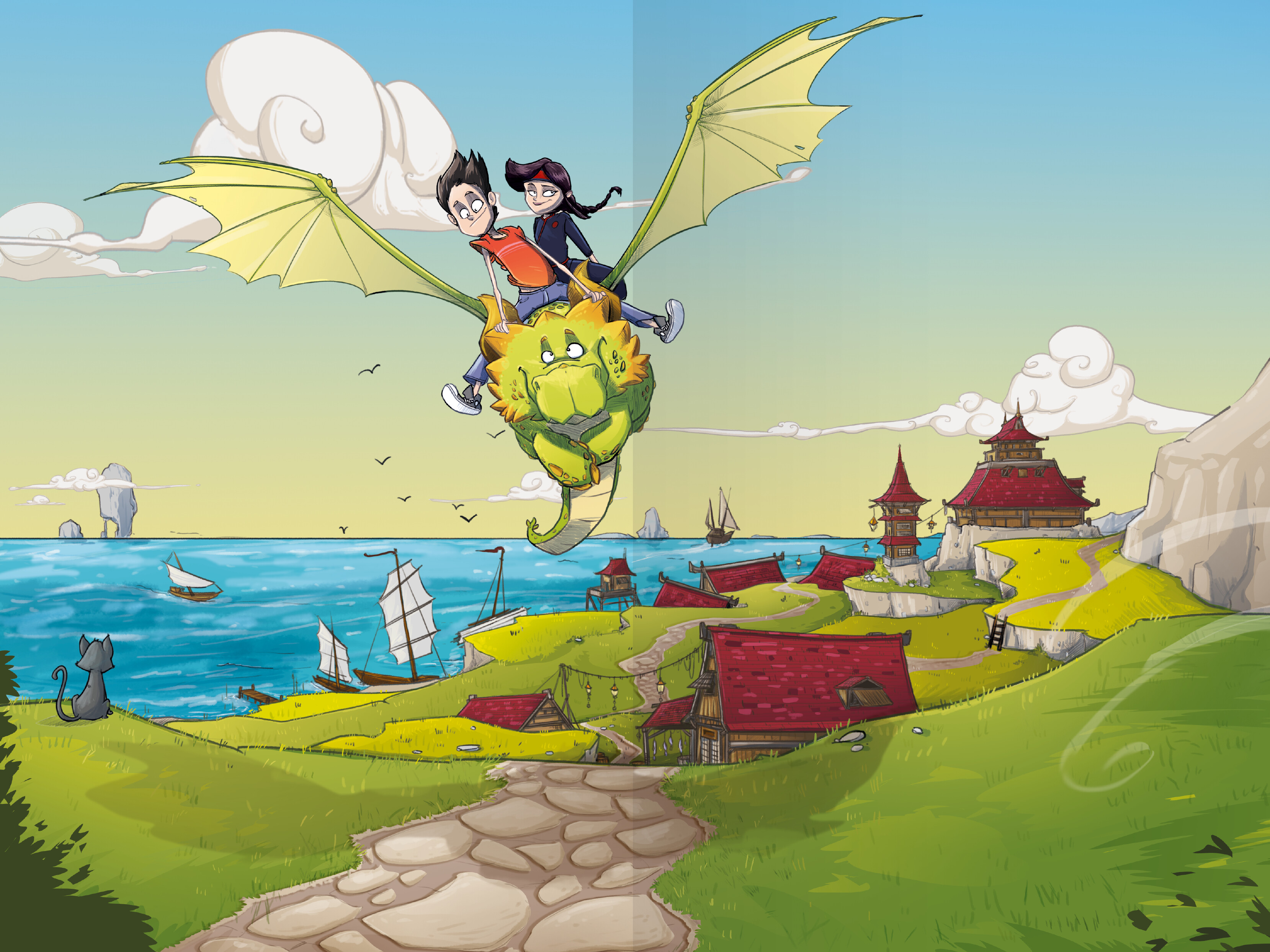 Dragon Ninjas, Band 2 - Der Drache des Feuers (Mängelexemplar)