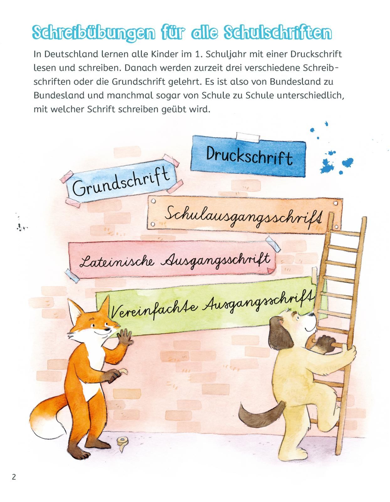 Schreibübungen für die 1. und 2. Klasse (Mängelexemplar)