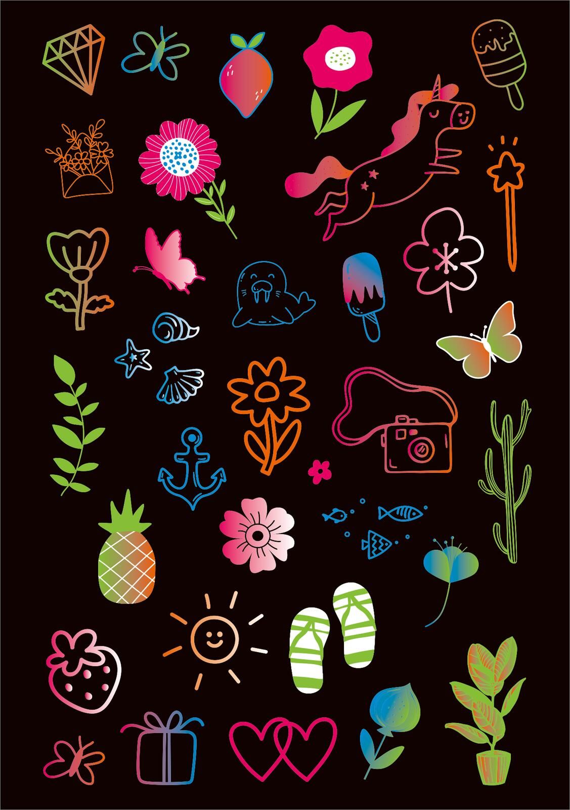 Neon-Sticker