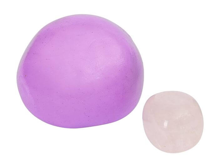 X_Omm for you Zen-Knete mit Rosenquarz (Farbe wird zufällig gewählt)