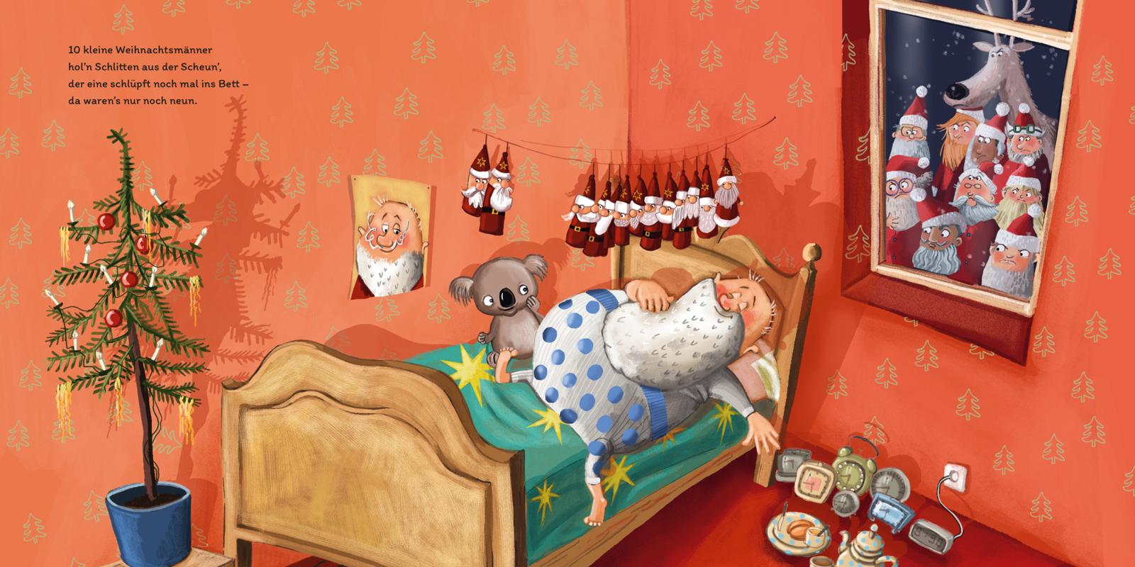 10 kleine Weihnachtsmänner