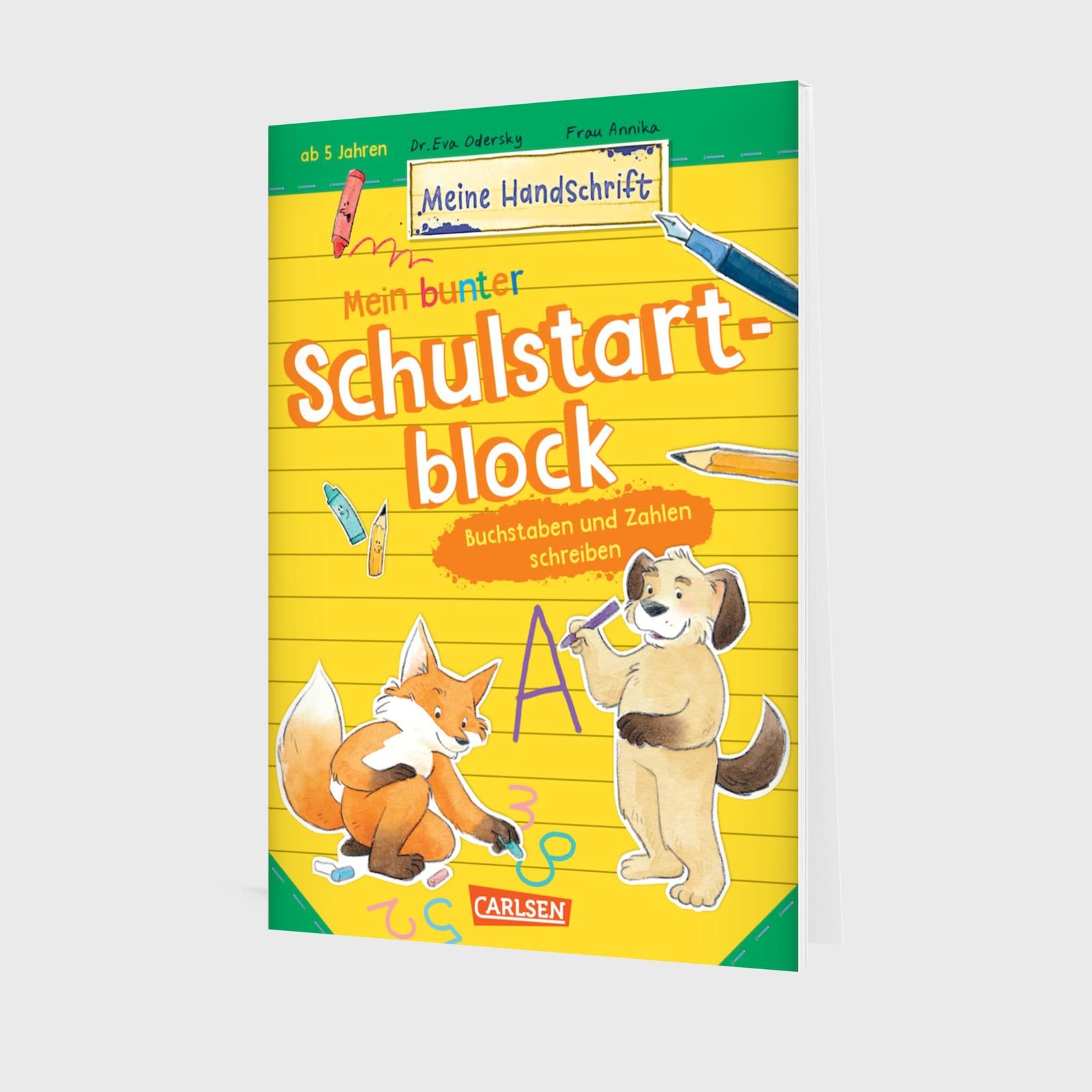 Mein bunter Schulstartblock: Buchstaben und Zahlen schreiben (Mängelexemplar)