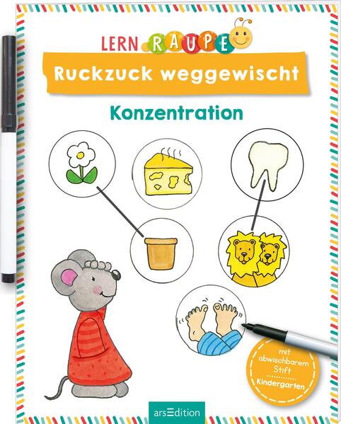 Lernraupe – Ruckzuck weggewischt! Konzentration (Mängelexemplar)