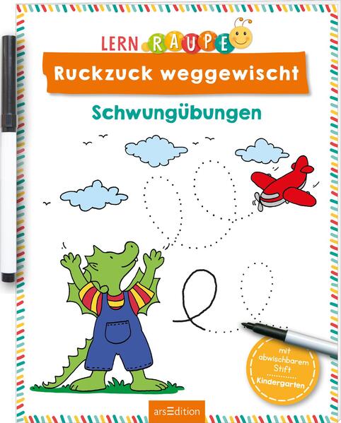 Lernraupe – Ruckzuck weggewischt! Schwungübungen (Mängelexemplar)