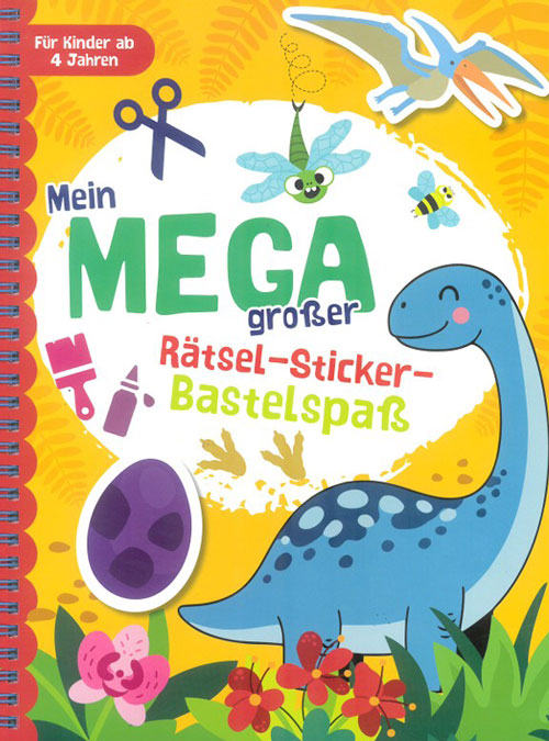 Aktion: Mein MEGA großer Rätsel-Stickerspaß - Dinos (Mängelexemplar)
