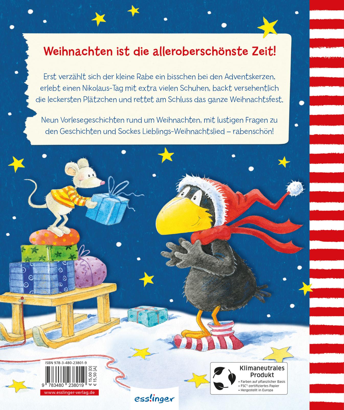 Der kleine Rabe Socke: Bald ist Weihnachten! (Mängelexemplar)