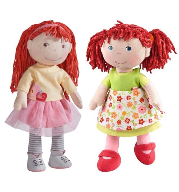 Sparpaket - Stoffpuppe "Ava" + "Liese" je 30 cm