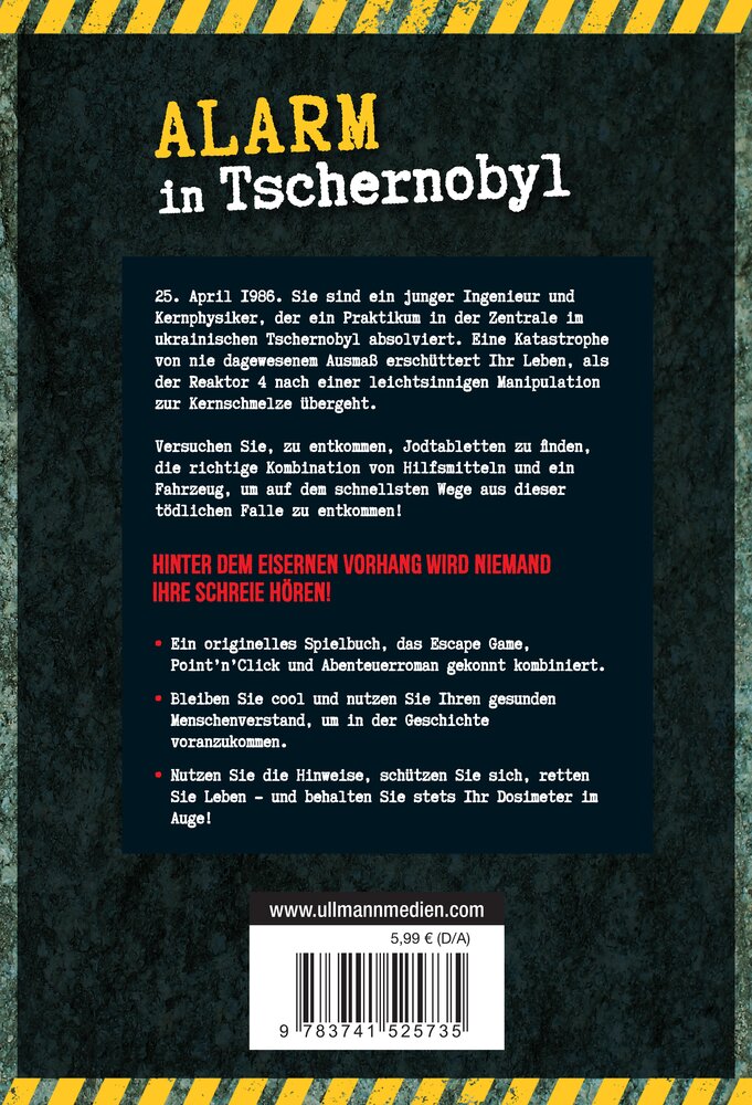 Pocket Escape Book (Escape Room, Escape Game) - Alarm in Tschernobyl