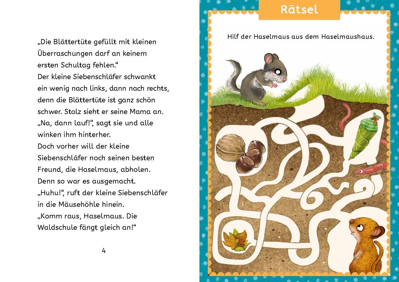 Kleine Lesehelden: Der kleine Siebenschläfer kommt in die Schule (Mängelexemplar)